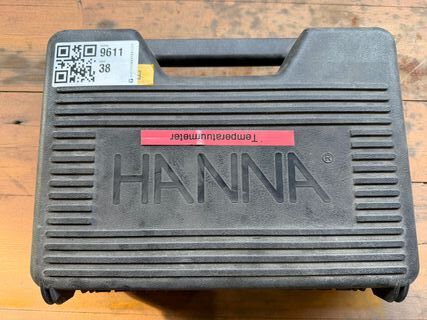 Digitale thermometer met koffer, Hanna Instruments, HI 935005, grijs